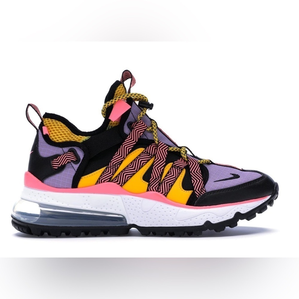 Nike Air Max 270 Bowfin Black Atomic Violet Amarillo Size 95
